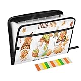 Kcldeci Fächermappe mit 13 Fächern, Akkordeon-Aktenordner, A4, Briefgröße, Dokumente,...