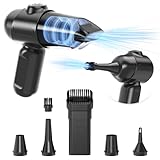 GOAMGE Elektrische Staubgebläse Druckluftspray, 80000 U/min Compressed Air Duster, 4-in-1...