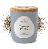 POTLUCK | Zitronen Pfeffer | Zitronenpfeffer im Keramiktopf | 90 g | Vegan und mit...