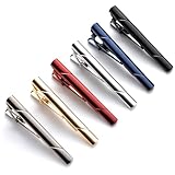 LinJunnz Herren Krawattennadel, 6 pcs Krawattenklammer Edelstahl, Klassische...