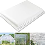 KAHEIGN 2 x 6m Polyethylenfolie Transparent Gewächshausfolie, Extra Dick...