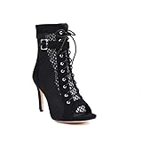 Frauen Sandalen Fashion Peep Toe Reißverschluss Schuhe, Stiletto High Heel...