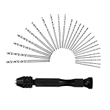 26-teiliges Präzisions-Handbohrer-Set, Mini-Handbohrmaschine mit mehreren Bits für...