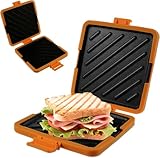 Mikrowellen-Toastie-Sandwich-Maker aus Silikon, mikrowellengeeignet, kabellos,...