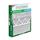 Filterbuy 20 x 25 x 5 Luftfilter MERV 8 Staubschutz (1er-Pack), plissierter HVAC AC...