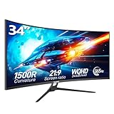 Gawfolk Curved Gaming Monitor 34 Zoll UWQHD 3440x1440P, 1500R Ultrawide PC...