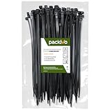PACKIVO Profi Kabelbinder 2,5 x 100mm schwarz starke Kabelbinder...