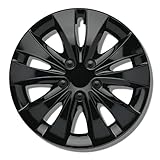 Radkappen 15 Zoll schwarz Radzierblenden 4er-Set Stormer Radblenden für...