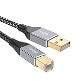 PIPIKA USB Druckerkabel 2M, Scanner Kabel 2.0 USB A auf USB B Drucker USB Kabel...