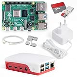 Raspberry Pi 4 4GB Starter-Kit | USB-C Netzteil 15W | Gehäuse | 64GB Edition |...