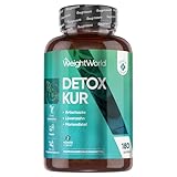Detox Kur mit Artischocke, Mariendistel, Löwenzahn - 180 vegane Kapseln - 10 Mrd. KBE...