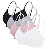 Vertvie Damen 2/3/4er Set Basic Wohlfühl BH Sport BH Spaghettiträger Bralette...