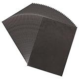 KALIONE 30pcs kohlepapier Schwarz, Graphit Kopie Tracing Papier A4 Schwarz Kohlepapier...