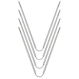 Metall Sockenstricknadeln 4 Stück Rundstricknadeln Set Praktisch Stricknadeln Set für...