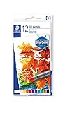 STAEDTLER 2420 C12 Ölpastellkreiden (wasserfest, haftet auf nahezu allen...