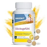 sanotact Glücksgefühl (90 Tabletten) • Natürlicher Stimmungsaufheller hochdosiert •...
