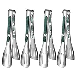 Ujjdwiurgh K¨¹Chenzange zum Kochen 4 St¨¹ck 7 Edelstahl Servierzange Silikon Antihaft...