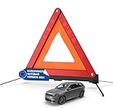 autogadget® KFZ Warndreieck Notfalldreieck rot, Dreieck Autozubehör Pannendreieck Auto...