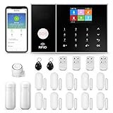 Clouree 4G-Smart-Home-Sicherheitsalarm-Kit, drahtloses WiFi-Heimalarmsystem mit...