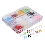 Gogogmee 1 Schachtel Nagel Schmuck Fächer Schleifen Perlen Nail Charms für Nail Art...