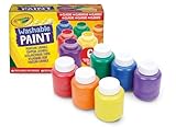 CRAYOLA Abwaschbares Farben Set Kinder, Fingermalfarben für Kinder in 6...