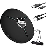 KLIM Discman - Tragbarer CD Player mit eingebautem Akku - NEU - inklusive KLIM Fusion...