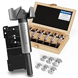 monkeystrong Forstnerbohrer Set mit Tiefenstopp – extra scharf, 13-tlg. Ø...