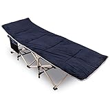 REDCAMP Feldbett Klappbar mit Auflage für Erwachsene, 190 x 71 x 38 cm Faltbar...