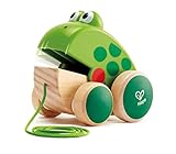 Hape Nachziehfrosch Fridolin von Hape | Holzfrosch Fliegen fressendes Nachzieh-Spielzeug...