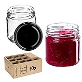 KADAX Kleine Einmachgläser 200 ml, Marmeladengläser, fi66 mm, Minigläser für Honig und...