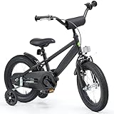Bachtenkirch Qualitäts Kinderfahrrad 12 Zoll matt Schwarz Jungen Kinderrad...