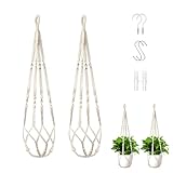 Wdmxszdq 35 Inch Macrame Plant Hanger, Makramee Blumenampel mit Haken für Innen-und...