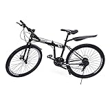 Froulaland Mountainbike 26 Zoll Herren Fahrrad Klapprad mit schutzblech 21 Gang MTB...