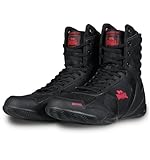 Lonsdale Unisex Heskin Boxschuhe, Black/Red, 44 EU