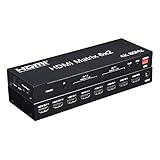XYKJOBC 4K 60Hz 6x2 HDMI Matrix 6 IN 2 Out HDMI Splitter Switch 4x2 HDMI Matrix Audio...