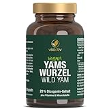 VITACTIV Yams Wurzel, Wild Yam - 120 Kapseln (2 Monatspack) - 880mg...
