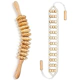 BEERYFUN Maderotherapie Set, 2 Stück Holz Massagegerät & Massageroller...