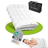 Juskys Gewichtsdecke/Anti-Stress-Therapiedecke 135x200 — beschwert, Glasperlen,...