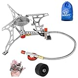 Bulin Gas Campingkocher Gaskocher mit Piezozündung Faltbarer Gaskocher Outdoor...
