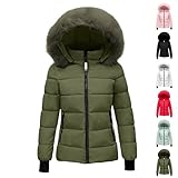 Generisch Wintermantel Damen Puffer Jacke Winter Winterjacke Warm Wintermantel Steppmantel...