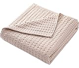 Hayisugal Tagesdecke 100% Baumwolle Waffelpique Kuscheldecke Flauschige...