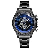 G5600e Herren-Armbanduhr, lässige Edelstahl, analoge Quarzuhr, Herren-Armbanduhr,...