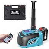 Seesii Elektrischer Wagenheber 5T 3T mit Akku, 21V Akku-Hydraulik Wagenheber Set mit 4,0Ah...