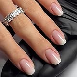 Mrltau 24 Pcs Press on Nails French, Künstliche Nägel, Fake Nails, Kunstnägel Zum...