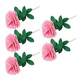 Simulationskunst Muttertag Carnation-Bausätze für Blumen DIY-Dekor Blumenhandwerk 5PCS...