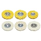 Honseadek Fächerscheibe für Holzbearbeitung mit Eisenkern, 80/85/100/125 mm Baumwolltuch...