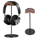 Kopfhörer Ständer Headset Halterung aus Hochwertigem Walnussholz& Aluminium,Headphone...