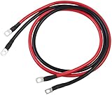 reVolt 2er-Set Batteriekabel, je 100 cm, 16 mm², rot/schwarz