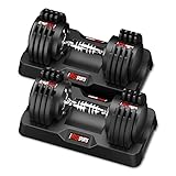EnterSports 12kgx2 Verstellbare Hanteln Einstellbare Platzsparende Hantel, Hanteln...