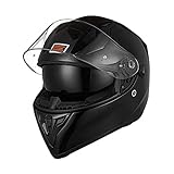 ORIGINE Integral-Helm Full-Face Motorrad-Helm ECE mit Visier (SOLID MATT Black, M)